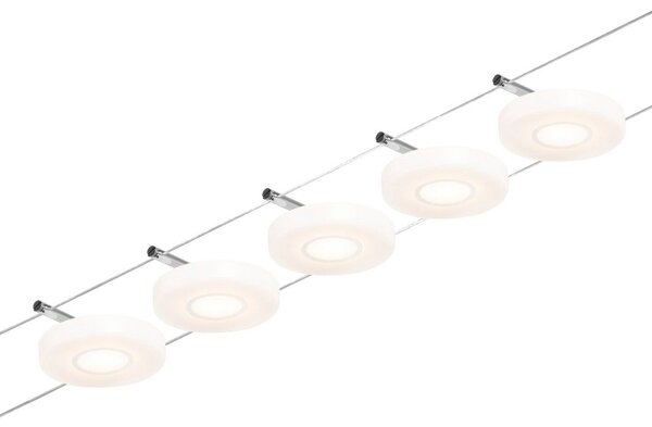 Stropné Lampa Paulmann, Wire DiscLED, Biela, Chodba, Plast, Moderný