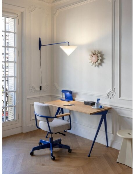 Lampe de Bureau Stolová Lampa Prouvé Bleu Marcoule