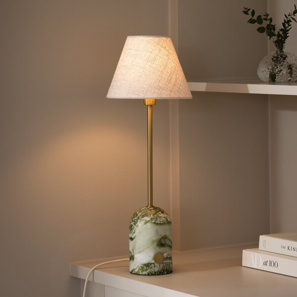 Stolové Lampa Globen Lighting, Zelená, Obývacia izba, Tkanina / Textil, Škandinávsky