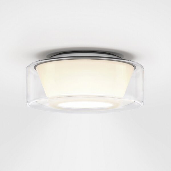 Stropné Lampa Serien Lighting, Curling M, stmievateľné, Transparentná, Obývacia izba, Sklo, Dizajnový