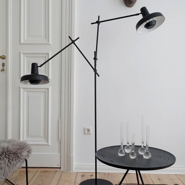 Stojacie Lampa GRUPA, Arigato, Čierna, Pracovňa, Kov