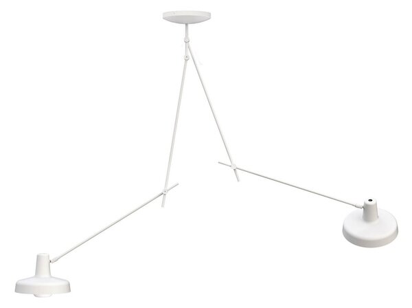 Stropné Lampa GRUPA, Arigato, stmievateľné, Biela, Pracovňa, Kov