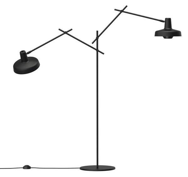 Stojacie Lampa GRUPA, Arigato, Čierna, Pracovňa, Kov