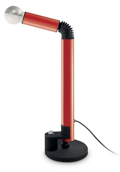 Stolové Lampa Stilnovo, Periscopio, Červená, Obývacia izba, Kov, Dizajnový