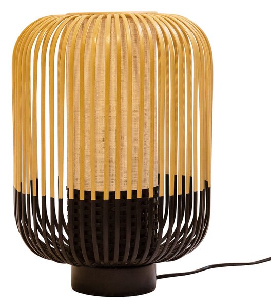 Stolové Lampa Forestier, Bamboo Light M, Čierna, Obývacia izba, Bambus, Dizajnový