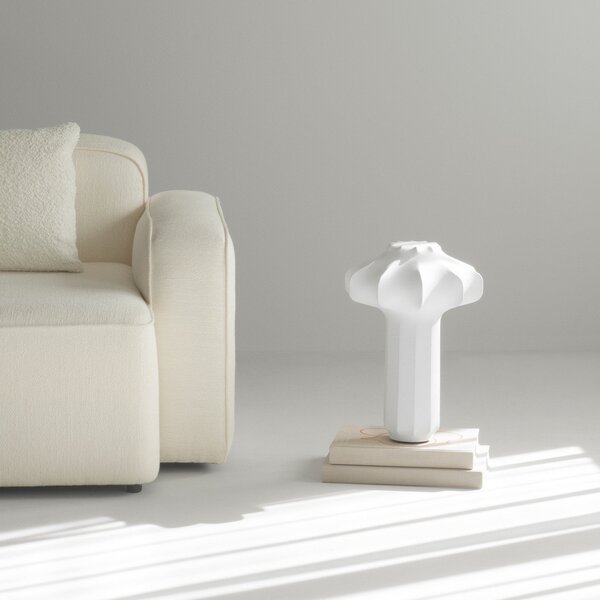 Stolové Lampa Normann Copenhagen, Phantom, stmievateľné, Biela, Obývacia izba, Plast, Moderný