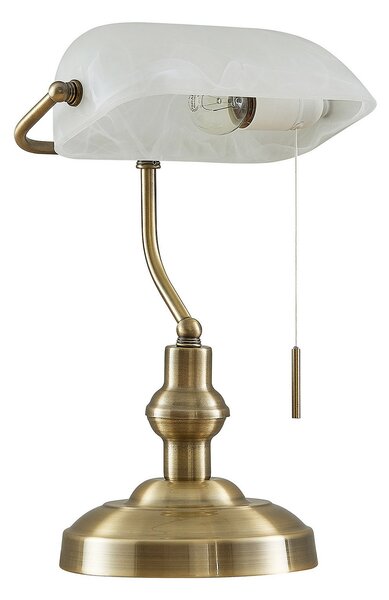 Stolové Lampa Lindby, Profina, Bronzová / Stará Mosadz, Obývacia izba, Kov, Starožitný