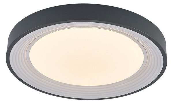 Stropné Lampa Lindby, Lindum, stmievateľné, Čierna, Obývacia izba, Kov, Moderný
