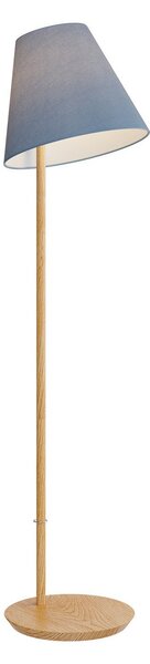Stojacie Lampa Lucande, Jinda, Modrá, Obývacia izba, Tkanina / Textil, Škandinávsky