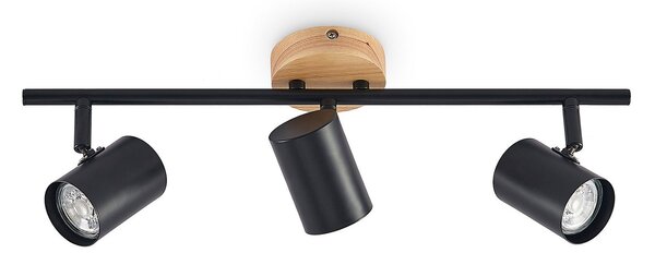 Stropné Lampa Lindby, Xiomara, stmievateľné, Čierna, Obývacia izba, Kov, Moderný