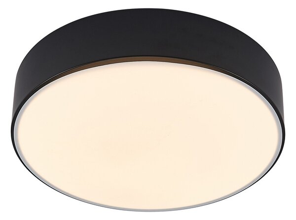 Stropné Lampa Lindby, Simera, stmievateľné, Čierna, Obývacia izba, Plast, Moderný