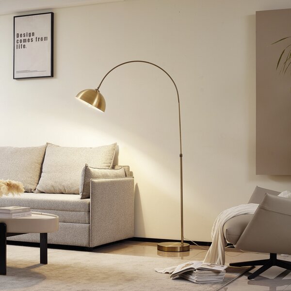 Stojacie Lampa Lindby, Lennart, Bronzová / Stará Mosadz, Obývacia izba, Kov, Moderný