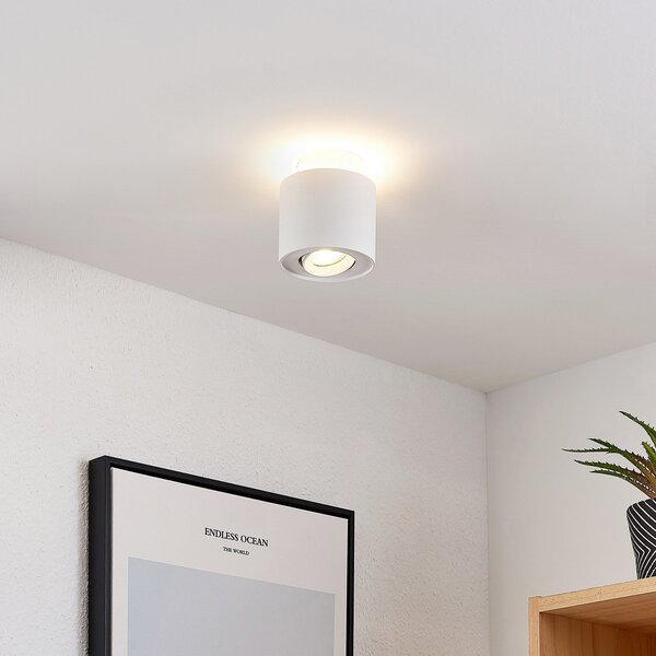 Stropné Lampa Arcchio, Walisa, stmievateľné, Biela, Obývacia izba, Hliník, Moderný