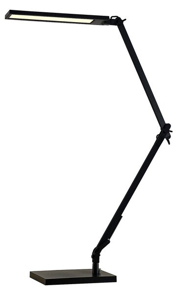 Stolové Lampa Lindby, Antisa, stmievateľné, Čierna, Pracovňa, Plast, Moderný
