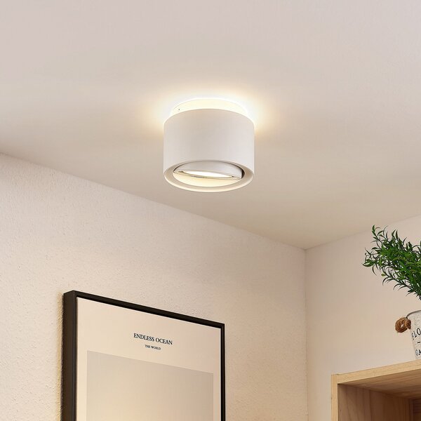 Stropné Lampa Arcchio, Walisa, stmievateľné, Biela, Obývacia izba, Hliník, Moderný