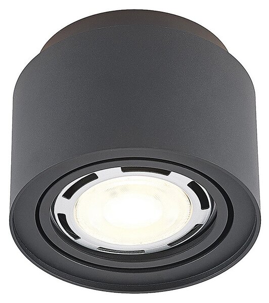 Stropné Lampa Arcchio, Walisa, stmievateľné, Čierna, Obývacia izba, Hliník, Moderný