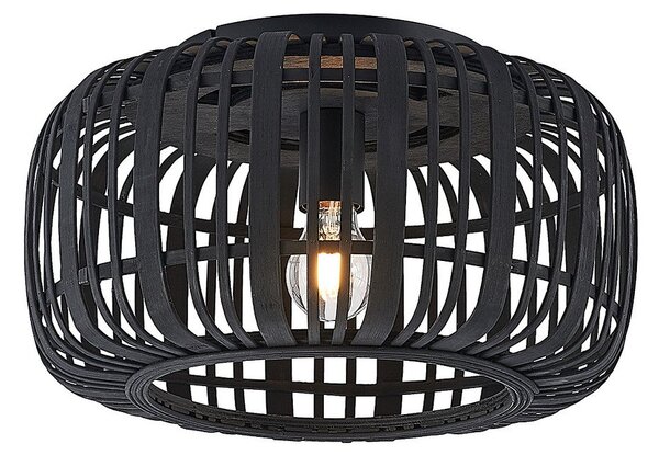 Stropné Lampa Lindby, Canyana, stmievateľné, Drevo, Obývacia izba, Drevo, Rustikálny