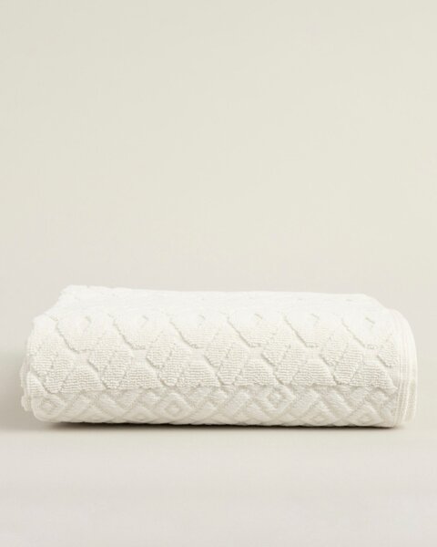 Uterák Lattice 70x140 cm cream pearl