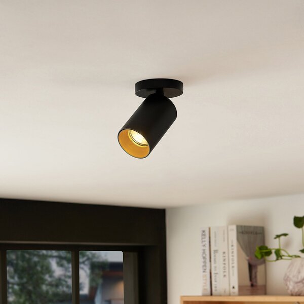 Stropné Lampa Arcchio, Brinja, stmievateľné, Čierna, Chodba, Hliník, Moderný
