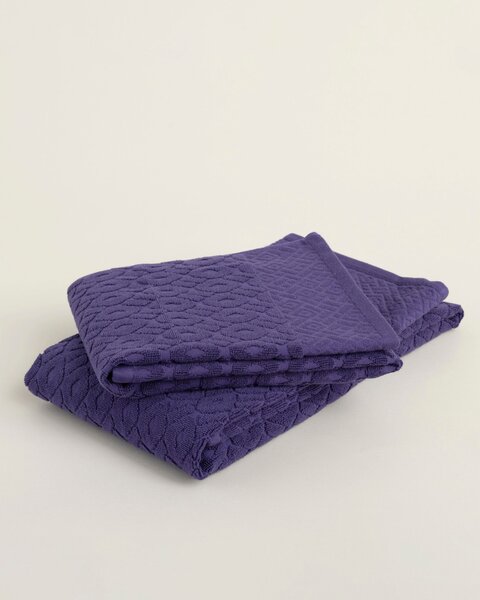 Uterák Lattice 50x90 cm deep violet
