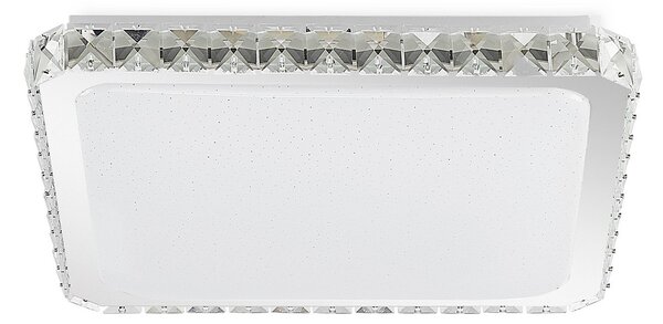 Stropné Lampa Lindby, Lorand, stmievateľné, Biela, Obývacia izba, Krištáľ, Moderný