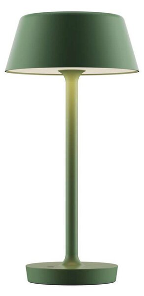 Stolové Lampa ANTIDARK, stmievateľné, Zelená, Obývacia izba, Hliník