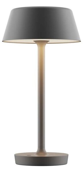 Stolové Lampa ANTIDARK, stmievateľné, Sivá, Obývacia izba, Hliník