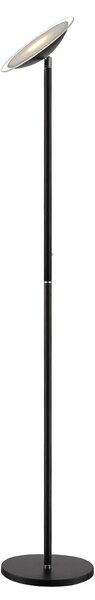 Stojacie Lampa Lindby, Malea, stmievateľné, Čierna, Obývacia izba, Kov, Moderný