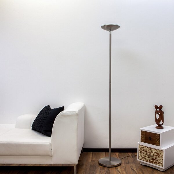 Stojacie Lampa Lindby, MALEA, stmievateľné, Metalická, Obývacia izba, Kov, Moderný
