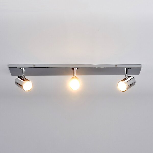 Stropné Lampa Lindby, DEJAN, stmievateľné, Metalická, Kúpeľňa, Kov, Moderný