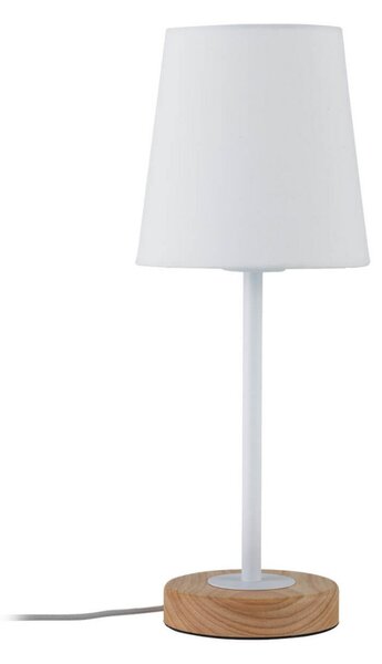 Stolové Lampa Paulmann, Stellan, Biela, Obývacia izba, Tkanina / Textil, Moderný