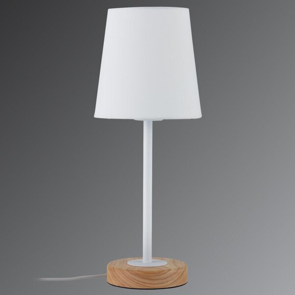 Stolové Lampa Paulmann, Stellan, Biela, Obývacia izba, Tkanina / Textil, Moderný