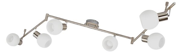 Stropné Lampa Lindby, Elaina, stmievateľné, Sivá, Obývacia izba, Kov, Moderný
