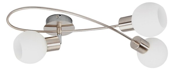 Stropné Lampa Lindby, Elaina, stmievateľné, Sivá, Obývacia izba, Kov, Moderný