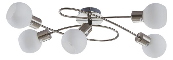 Stropné Lampa Lindby, Elaina, stmievateľné, Metalická, Obývacia izba, Kov, Moderný