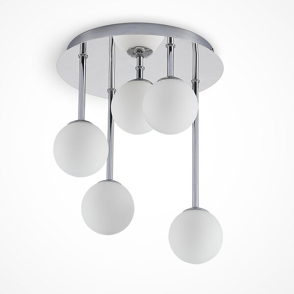 Stropné Lampa Lindby, Chrissy, stmievateľné, Metalická, Obývacia izba, Kov, Moderný