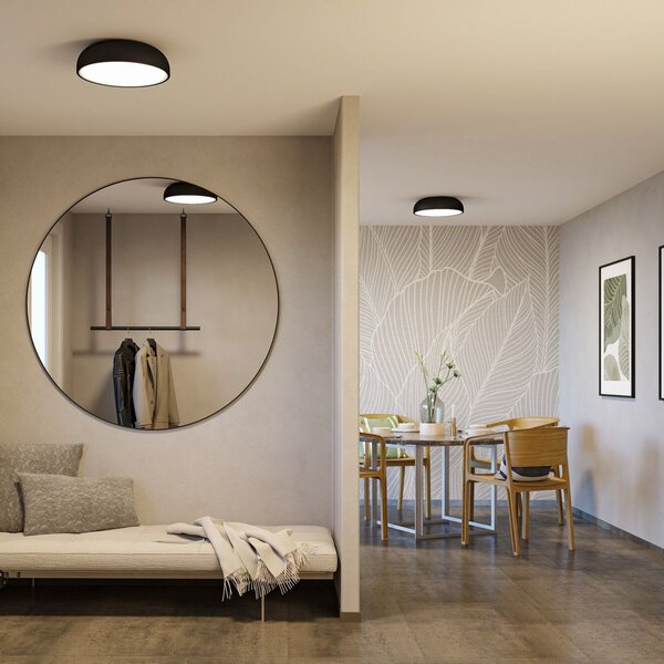 Stropné Lampa Paulmann, Oka, Čierna, Kúpeľňa, Plast, Moderný