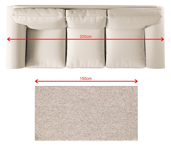 Koberec Solaro beige/grey 80x150 cm