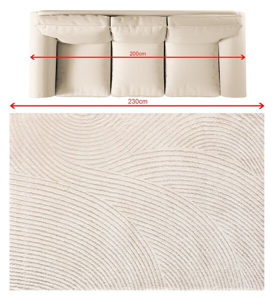 Koberec Travero beige/cream 160x230 cm