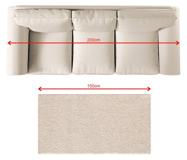 Koberec Solaro cream/camel 80x150 cm