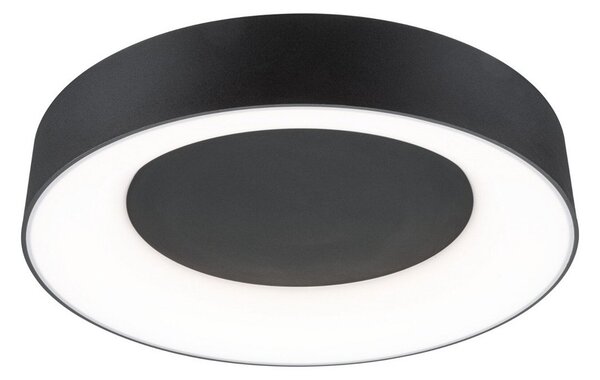 Stropné Lampa Paulmann, Casca, stmievateľné, Čierna, Kúpeľňa, Kov, Moderný