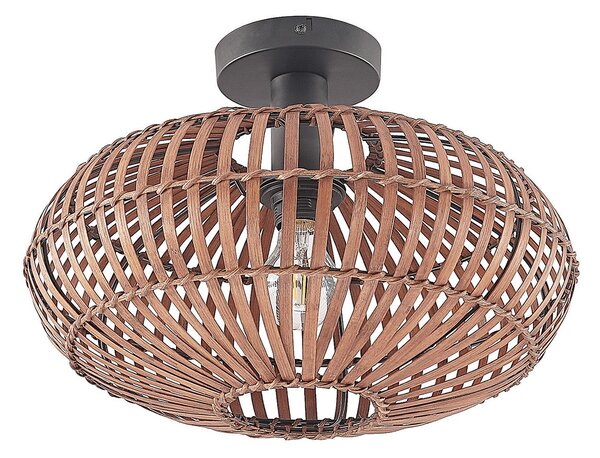 Stropné Lampa Lindby, Majeora, stmievateľné, Drevo, Obývacia izba, Bambus, Boho