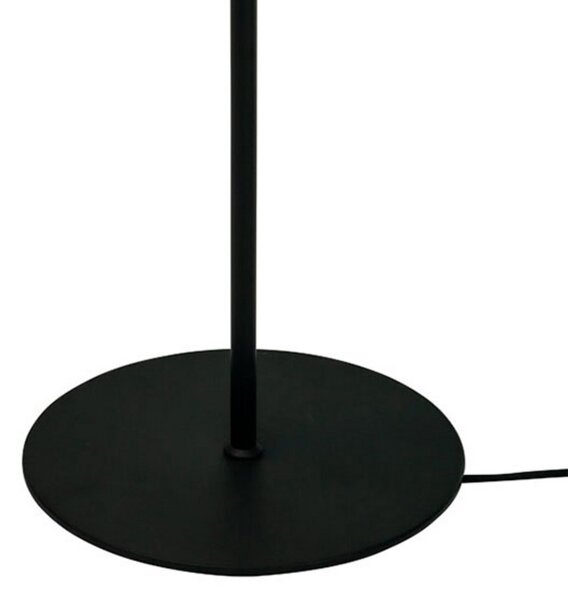 Stojacie Lampa Dyberg Larsen, Oslo, Čierna, Obývacia izba, Kov, Škandinávsky