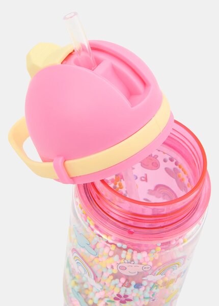 Sinsay - Fľaša na vodu s rúčkou a slamkou Peppa Pig - viacfarebná