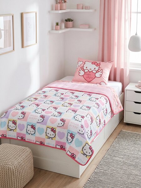 Sinsay - Posteľná prikrývka Hello Kitty - viacfarebná