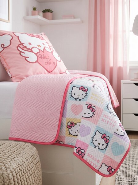 Sinsay - Posteľná prikrývka Hello Kitty - viacfarebná