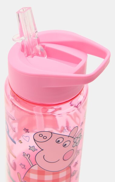 Sinsay - Fľaša na vodu s rúčkou a slamkou Peppa Pig - viacfarebná