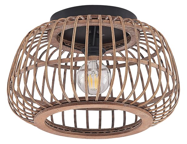 Stropné Lampa Lindby, Bominio, stmievateľné, Drevo, Obývacia izba, Drevo, Škandinávsky