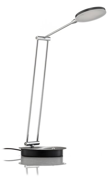 Stolové Lampa Lucande, Ensley, stmievateľné, Čierna, Obývacia izba, Kov, Moderný