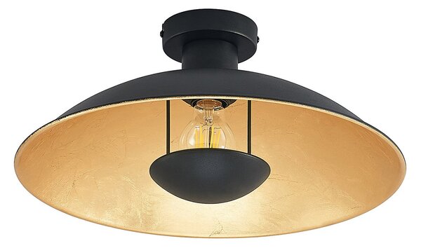 Stropné Lampa Lindby, Narisara, stmievateľné, Čierna, Obývacia izba, Kov, Moderný